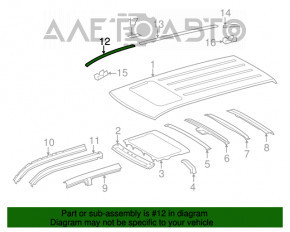 Capota dreapta fata pentru Toyota Highlander 08-13