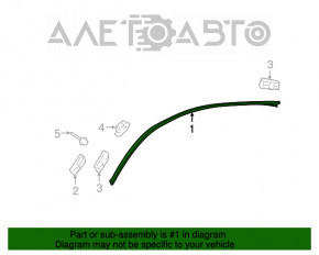 Capota de acoperire a acoperișului dreapta Lexus GS300 GS350 GS430 GS450h 06-11