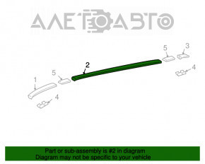 Комплект накладок крыши левый Lexus RX300 RX330 RX350 RX400h 04-09