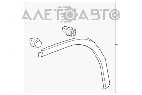 Capacul aripii spate dreapta pentru Lexus RX350 RX450h 16-22, nou, original OEM