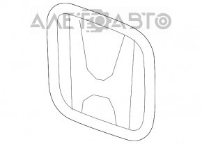 Emblema grilei radiatorului Honda Civic X FC 16-21 nouă originală OEM