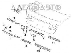 Emblema capacului portbagajului Honda Accord 13-17