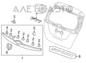 Emblema portbagajului Honda HR-V 16-22