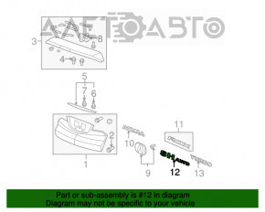 Эмблема надпись SH-awd двери багажника Acura MDX 14-16