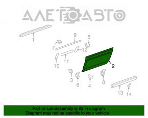 Capac usa mare inferioara spate dreapta Lexus RX300 98-03 zgarieturi.