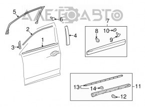 Capac usa fata laterala dreapta Lexus RX350 RX450h 10-15