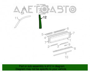 Panoul lateral dreapta față a ușii pentru Lexus GX470 03-09, nou, original OEM