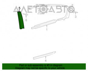 Накладка двери боковая задняя правая Lexus GS300 GS350 GS430 GS450h 06-11 новый OEM оригинал