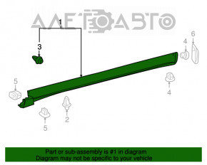 Prag dreapta Lexus RX350 RX450h 10-15