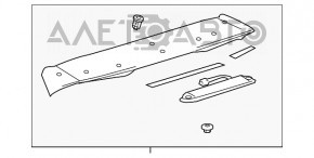 Спойлер двери багажника Lexus RX300 RX330 RX350 RX400h 04-09