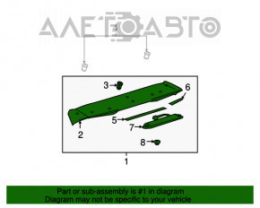 Spoiler portbagaj Lexus RX300 RX330 RX350 RX400h 04-09