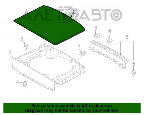 Capacul portbagajului Mitsubishi Eclipse Cross 18 este negru.