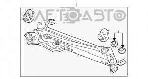 Трапеция дворников очистителя с мотором Honda HR-V 16-22