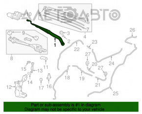 Leash stânga a fărașului Honda CRV 17-22