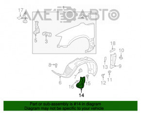 Bara de noroi din față dreapta pentru Lexus RX300 98-03