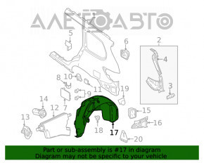 Aripa spate dreapta Nissan Pathfinder 13-20