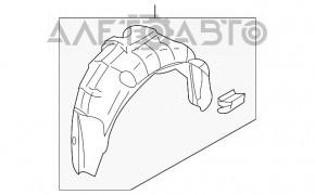 Aripa spate stânga Infiniti G25 G35 G37 4d 06-14