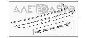 Молдинг крышки багажника Toyota Camry v70 18- новый OEM оригинал