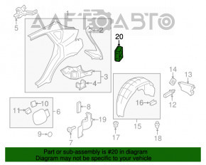 Placă de ventilație stânga Nissan Murano z51 09-14