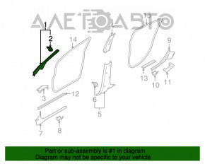 Capacul amortizorului din față dreapta Nissan Versa 1.8 10-12