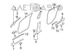 Capacul amortizorului frontal stânga Nissan Versa 1.8 10-12