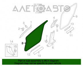 Уплотнитель дверного проема передний правый Nissan Murano z52 15-