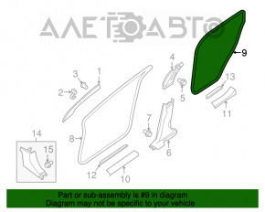 Уплотнитель дверного проема задний левый Nissan Murano z52 15-