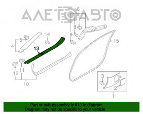 Capacul pragului din față dreapta Nissan 350z