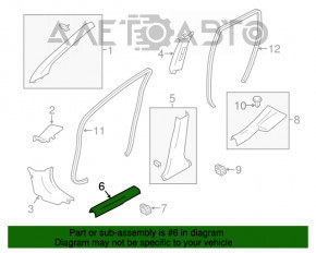 Capac prag fata stanga Nissan Versa Note 13-19 zgarieturi