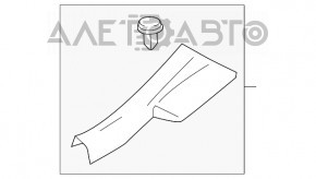 Capacul pragului din spate dreapta Nissan Versa Note 13-19 zgârieturile