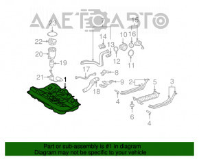 Rezervorul de combustibil al Toyota Camry v40