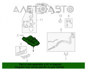 Rezervorul de combustibil al Toyota Camry v40 hibrid