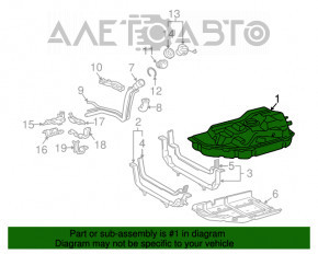 Топливный бак Toyota Highlander 08-13 hybrid