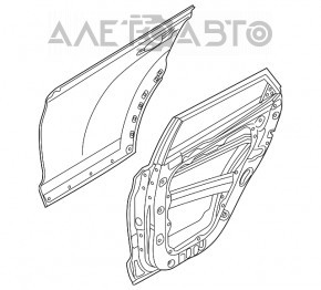 Ușă asamblată spate dreapta Hyundai Tucson 16-20