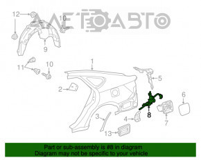 Blocare capac rezervor combustibil Toyota Avalon 13-18