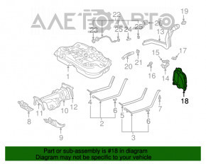 Подкрылок задний левый Lexus RX300 RX330 RX350 RX400h 04-09 не заводское отверстие