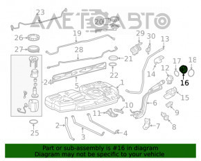 Корпус лючка бензобака Toyota Sienna 11-20