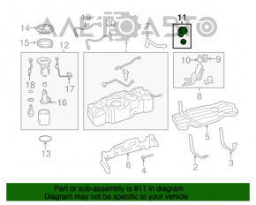 Capacul gurii de umplere a rezervorului de combustibil pentru Toyota Camry v50 12-14 SUA