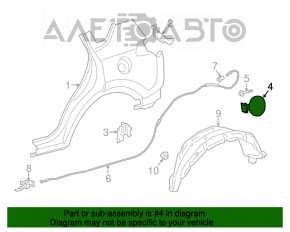 Capacul rezervorului de combustibil Toyota Rav4 13-18