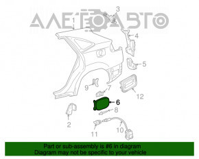 Лючок бензобака Lexus RX300 RX330 RX350 RX400H 04-09