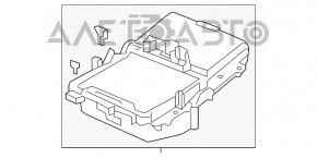 Consola centrală cu cotieră pentru Acura TLX 15-