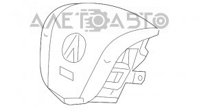 Airbagul de siguranță în volanul șoferului pentru Acura MDX 14-20.