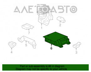 Модуль srs airbag компьютер подушек безопасности Acura TLX 15-17 дорест