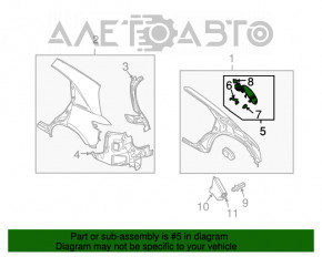 Лючок бензобака Infiniti FX35 FX45 03-08