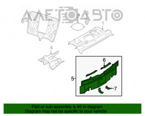 Panoul din spate al Infiniti G25 G35 G37 4d 06-14