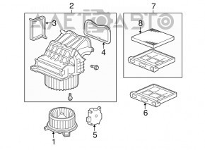 Корпус моторчика печки Honda Civic 4d 06-09