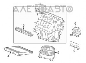 Motorul actuatorului pentru ventilarea încălzirii Honda Accord 13-17.