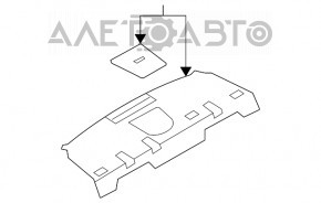 Полка задняя Infiniti G25 G35 G37 4d 06-14 черн