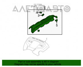 Capac motor stânga Porsche Panamera 10-16 4.8