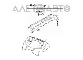 Capac motor stânga Porsche Panamera 10-16 4.8